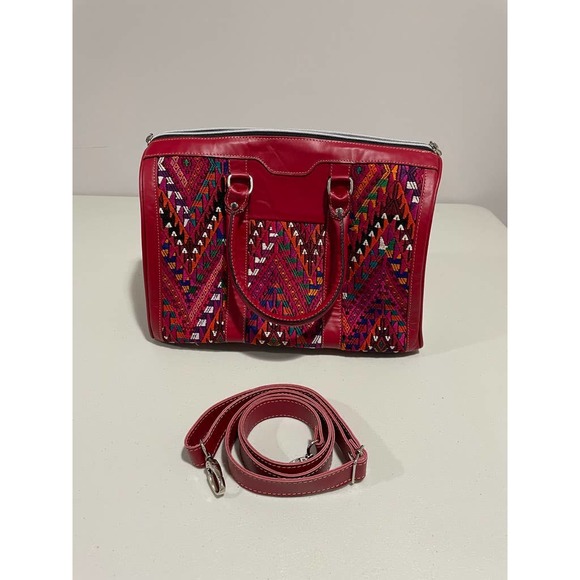 Hand Made Leather Purse, Vibrant Colors.
